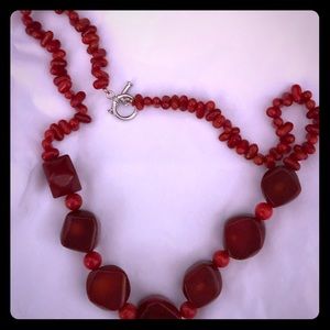 All natural Red Coral 18” New Necklace Fine Gems
